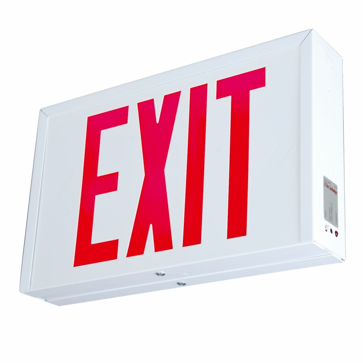 SLX6 Sure-Lites SLX6 Single/Double Face Exit Sign, LED Lamp, 120/277 V AC, White Housing, EXIT Legend