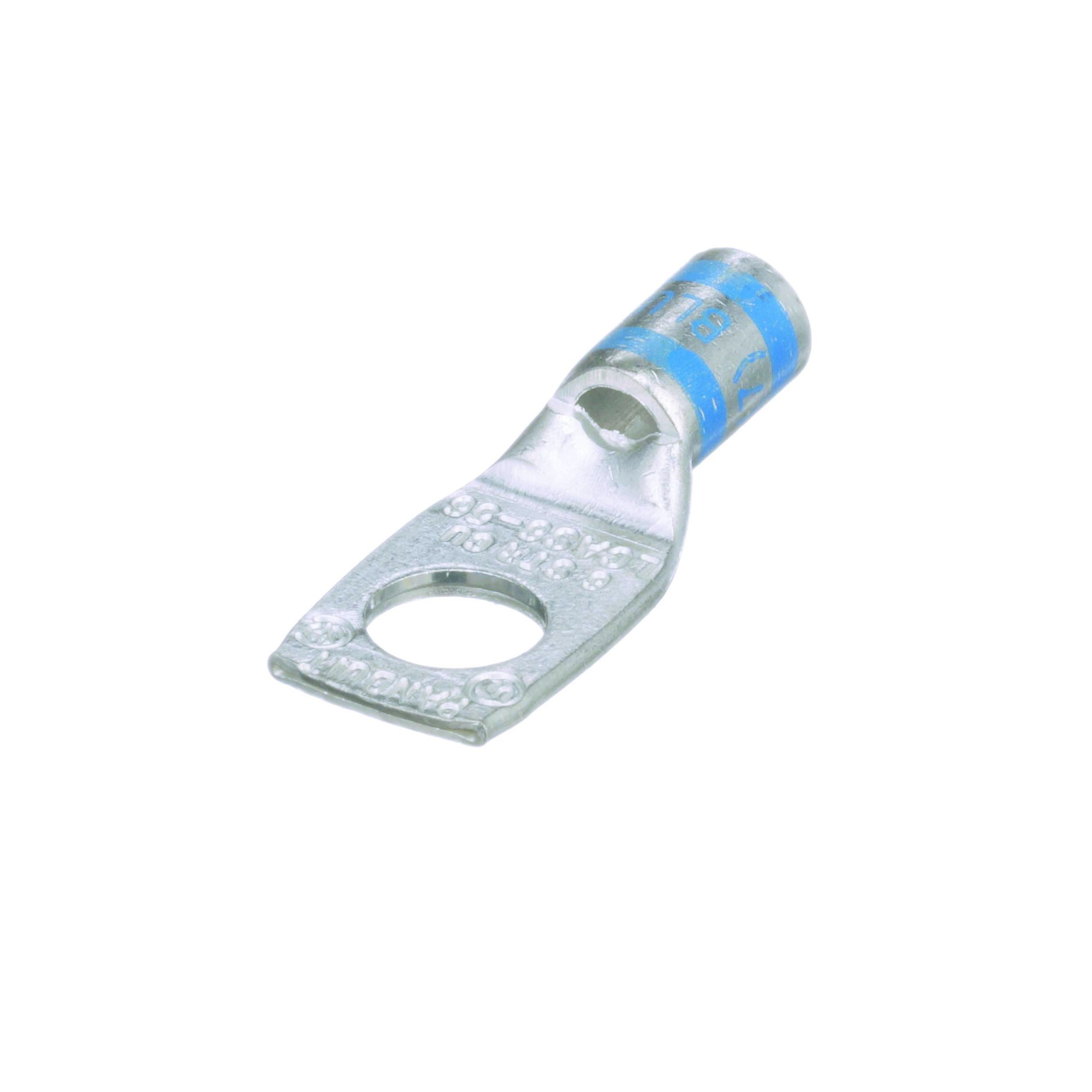 LCAS6-56-L LCAS 1-Hole Compression Lug, 6 AWG Conductor Copper/Stranded Conductor, Die Code: P24, 5/16 in Stud