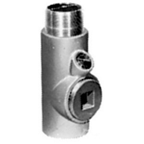 Unilets; Conduit Seal-Off; 2-1/2 Inch, Male, Grayloy; Iron, Vertical/Horizontal Mount