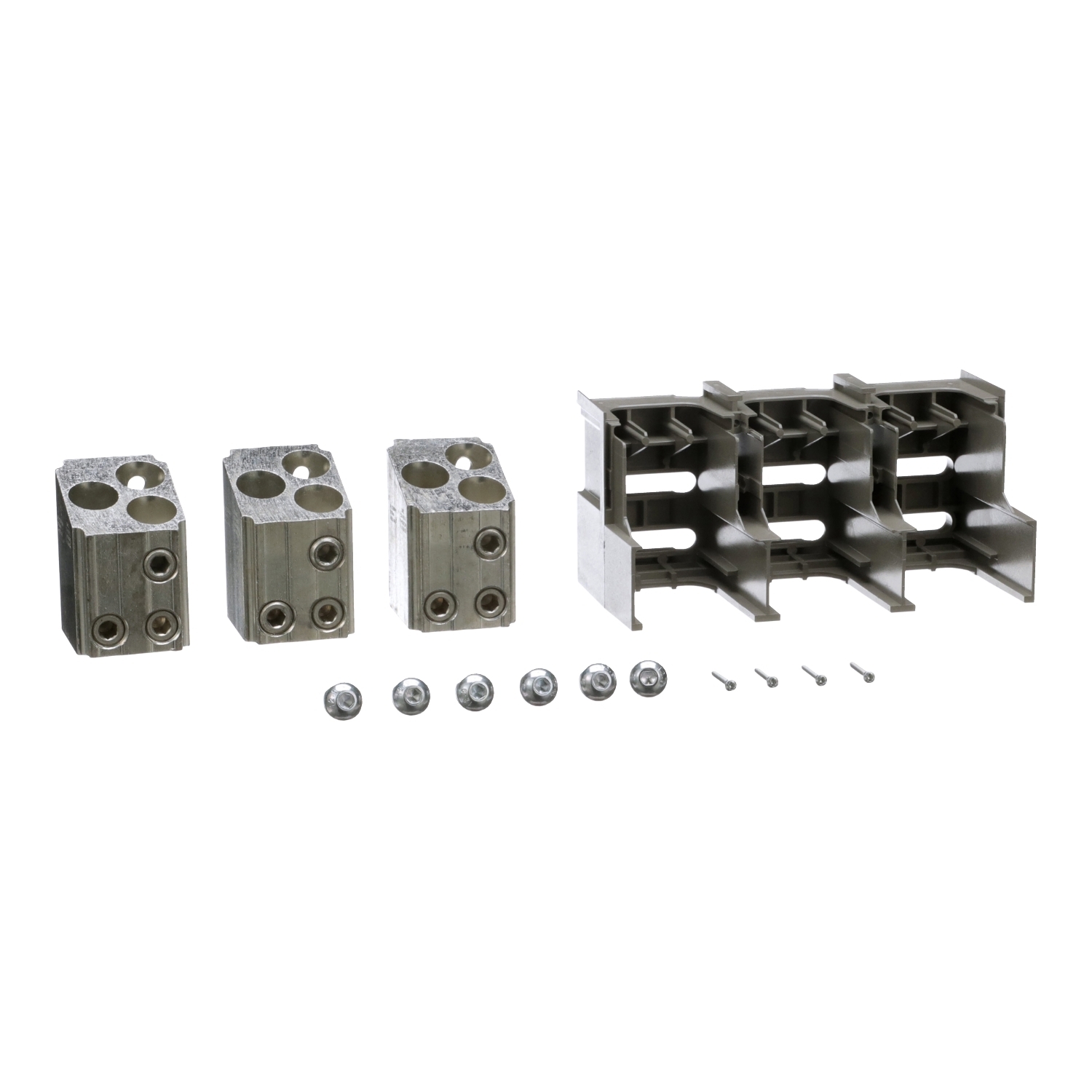 AL1200P6KU Standard Mechanical Lug Kit, 8 to 1/0 AWG, 14 to 1/0 AWG, For Use With 800 to 1200 A M, P, R Frame Unit Mount Circuit Breaker