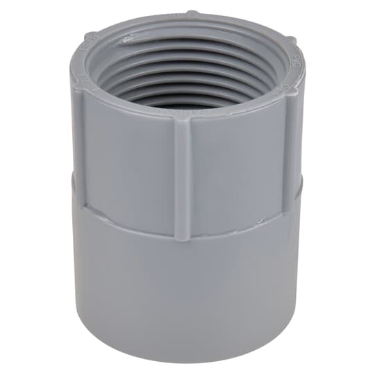 E942H Carlon Conduit Adapter, 1-1/2 in, Female Thread, PVC
