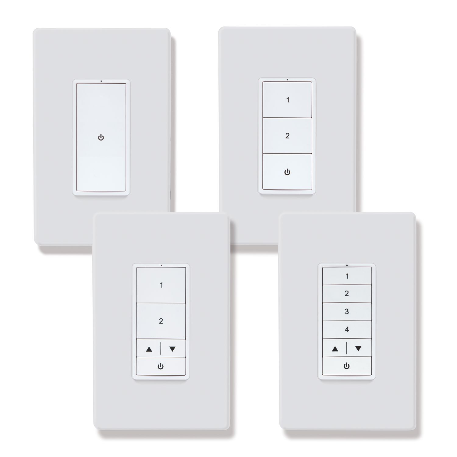 WaveLinx PRO Wallstation, 3 Button Raise / Lower, White