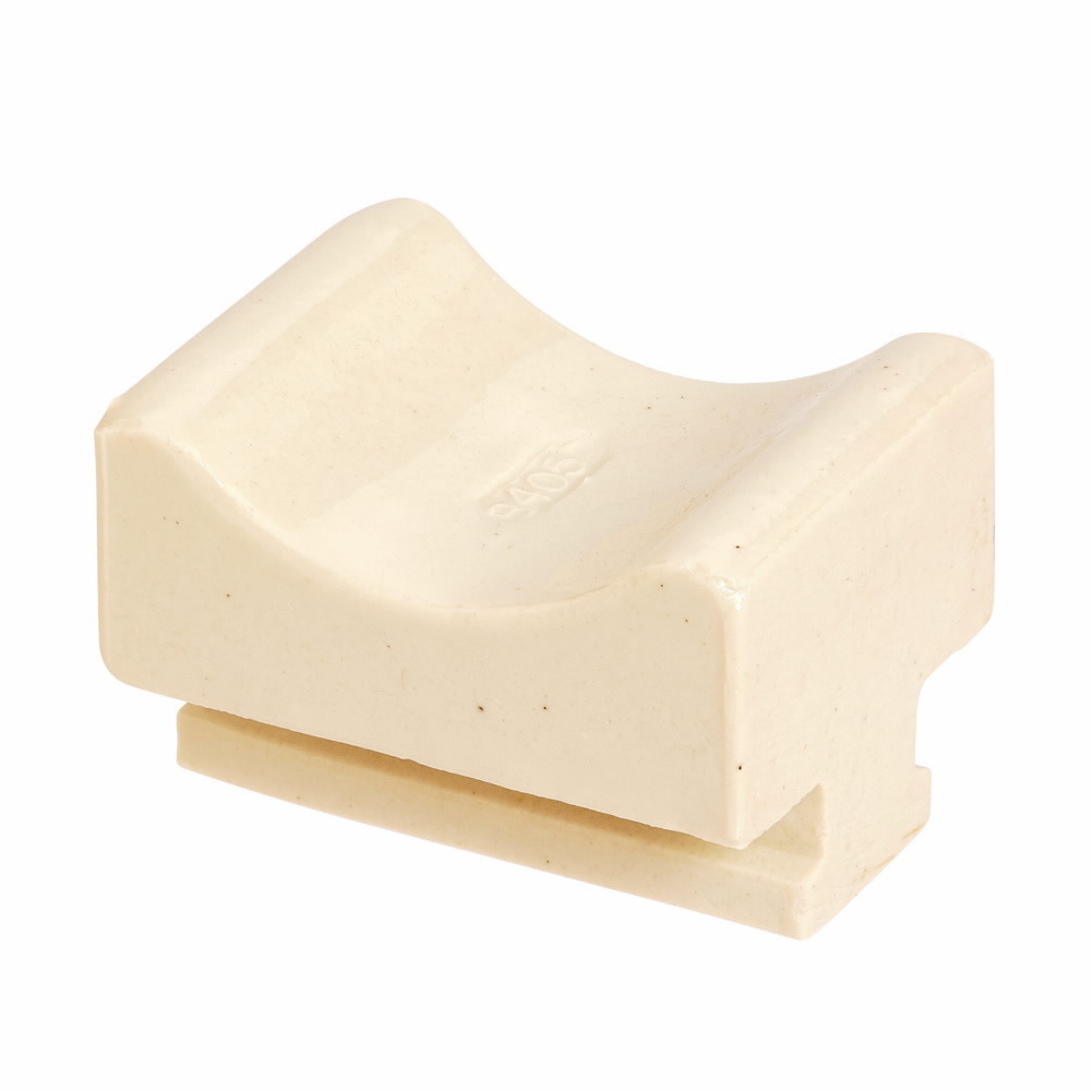 B4050 Insulclamp Cable Channel Saddle, 2-1/4 in W, Porcelain