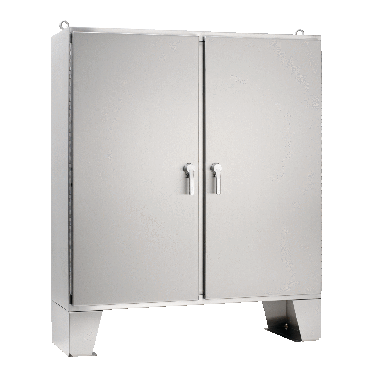 A74H7218SSLP3PT A4S3 2-Door Enclosure, 74.06 in L x 72.06 in W x 18.06 in D, NEMA 4X/IP66 NEMA Rating, 304 Stainless Steel