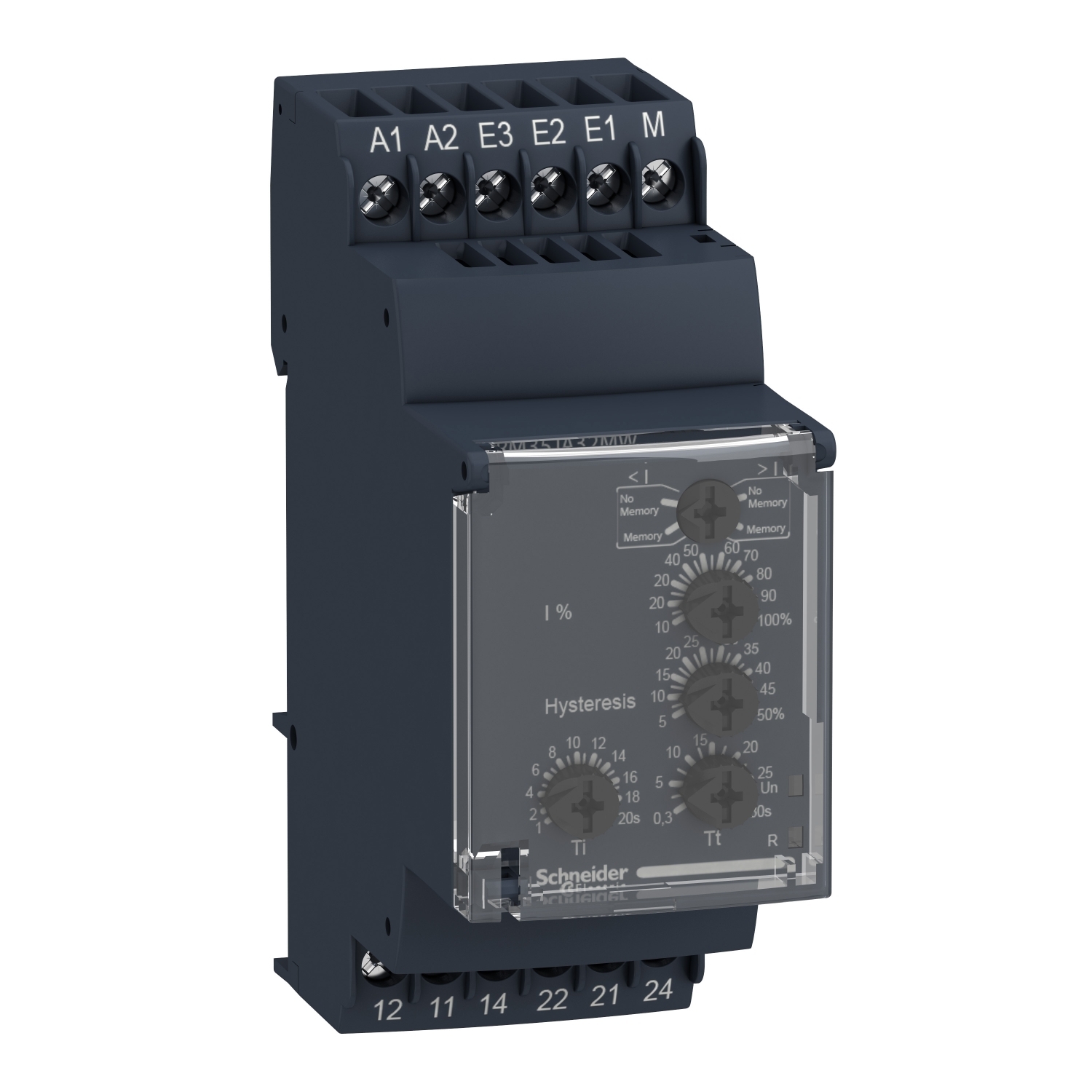 RM35JA32MW RM35-J Overcurrent Control Relay, 5 A, 2CO 2 Form C Contact, 24 to 240 VAC/VDC V Coil