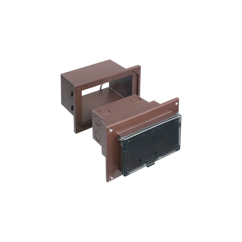 DHB1BRC InBox DB Series 1-Piece Low Profile Electrical Box Kit, Plastic, 22 cu-in Capacity, 1 Gangs, 7.186 in L x 4.934 in W x 5.283 in H