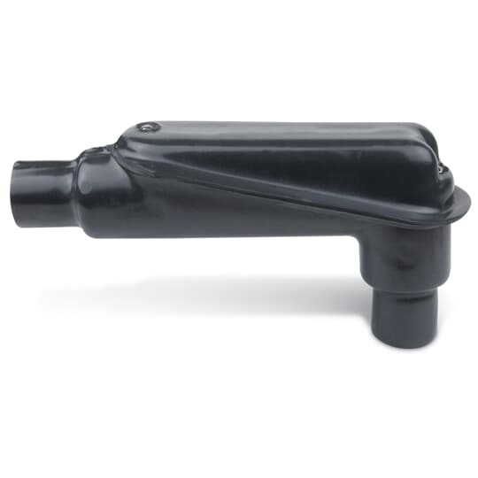 LBD6600-G Ocal-Blue Double Coated Conduit Pulling Elbow With Pressure Sealing Sleeves Seal Connection, 2 in Trade, 90 deg, Iron, PVC Coated