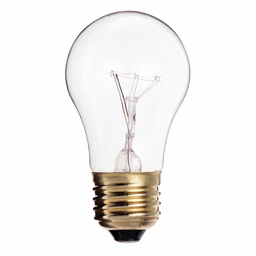 S3810 General Service Incandescent Lamp, 40 W, E26 Incandescent Lamp, A15 Shape, 290 Lumens Initial