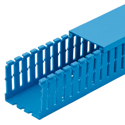 F2X4IB6 Panduct Type F Base Wiring Duct, 0.2 in Narrow Slot Slot, 2-1/4 in W x 4 in D, PVC