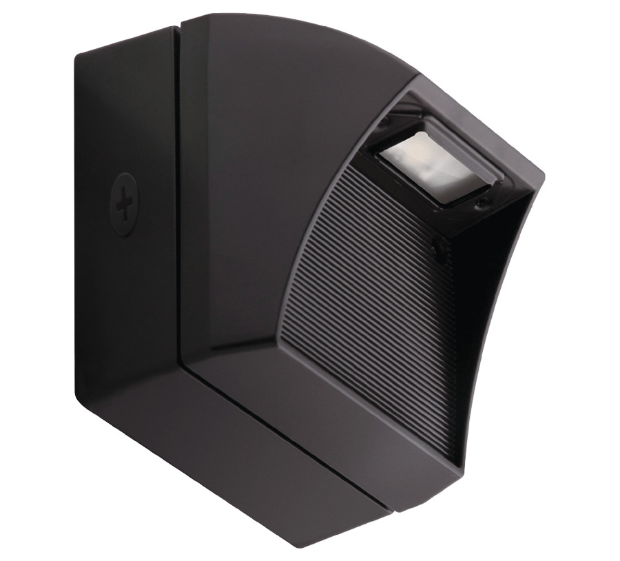 WPLED5 Wallpack,) LED Lamp, 5 W Fixture, 100 to 240/277 V AC, Bronze Housing