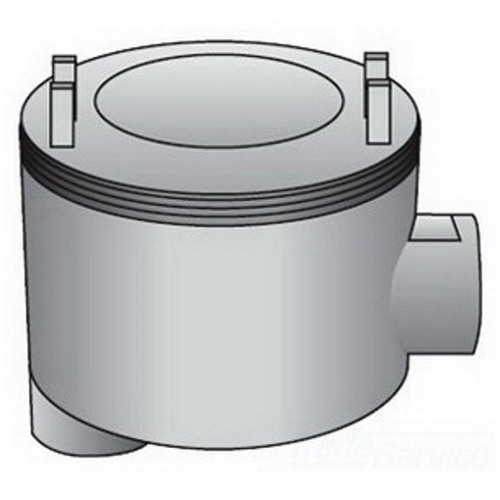 GUALB-50 Dust-Ignitionproof Explosionproof Conduit Outlet Box, 1/2 in, 3 in Cover Opening, 13-1/2 cu-in, Aluminum Enamel/Zinc Electroplated