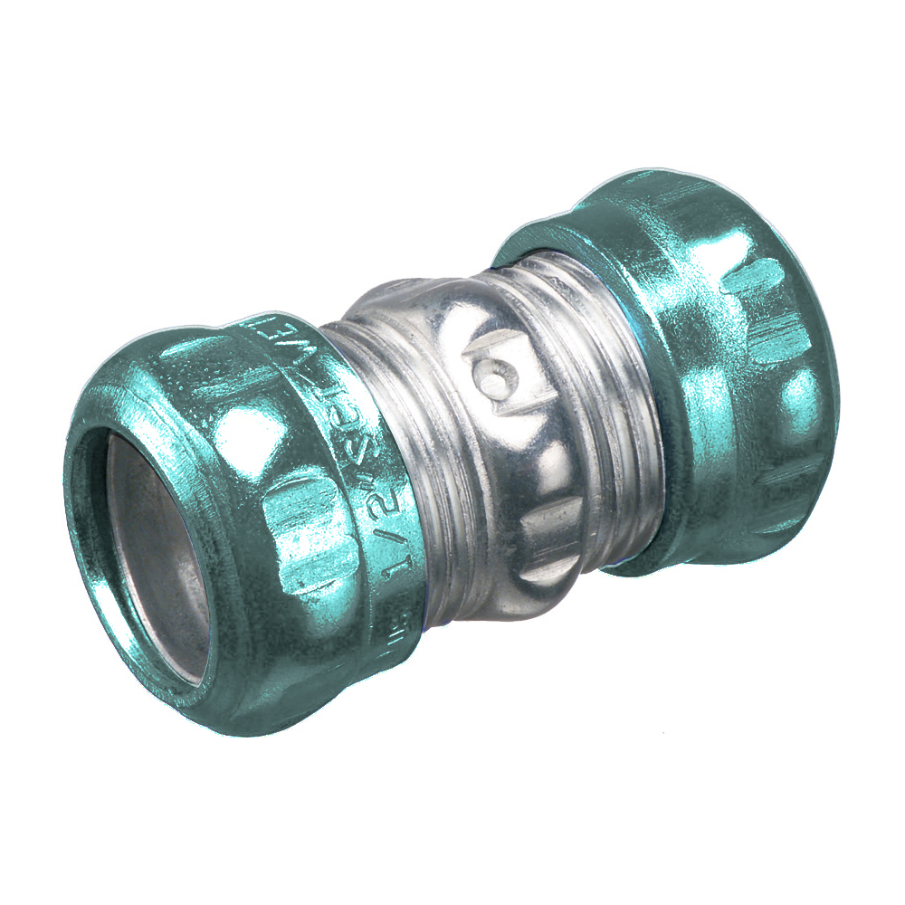 832RT Raintight EMT Compression Coupling, 1 inch, Steel