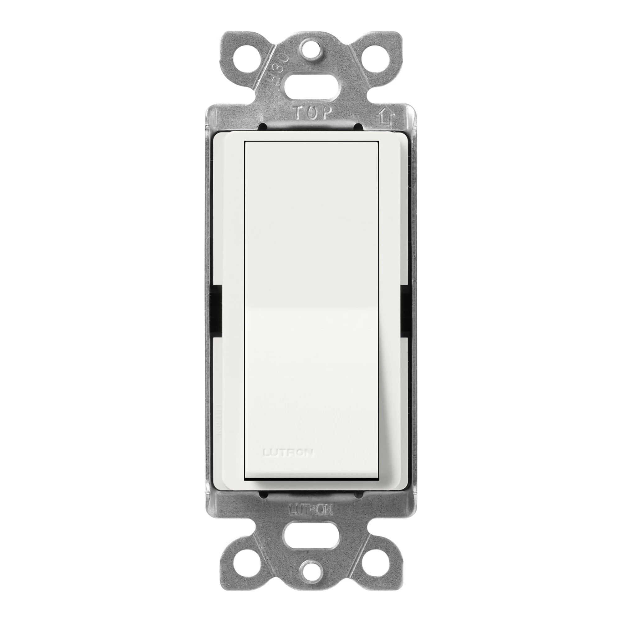 SC-4PS-RW Claro, On/Off Rocker Switch, 15 Amp, 4-Way, Satin, Architectural White
