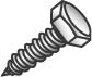 3/8 x 6" Lag Screw, Hex Head, Zinc Plated