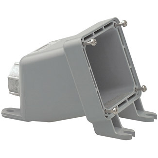 BX230-V Watertight Pin and Sleeve Back Box, 4.53 in H x 3.9 in W x 6.69 in D, For Use With Pin and Sleeve Inlets and Receptacle, Valox 357