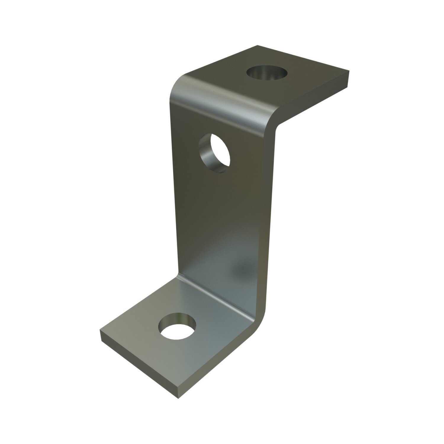 P1453-EG Channel Z-Shaped Fitting, 3 Holes, 1-5/8 in W, For Use With P1001 and P5000 Channels, HRPO Steel