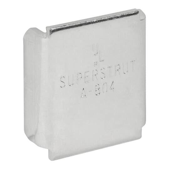 A804 Superstrut 800 End Cap, 1-5/8 in W, For Use With A1200, A1400, AR1600 Series Channel, Surface Raceway and Lighting System, Steel, GoldGalv