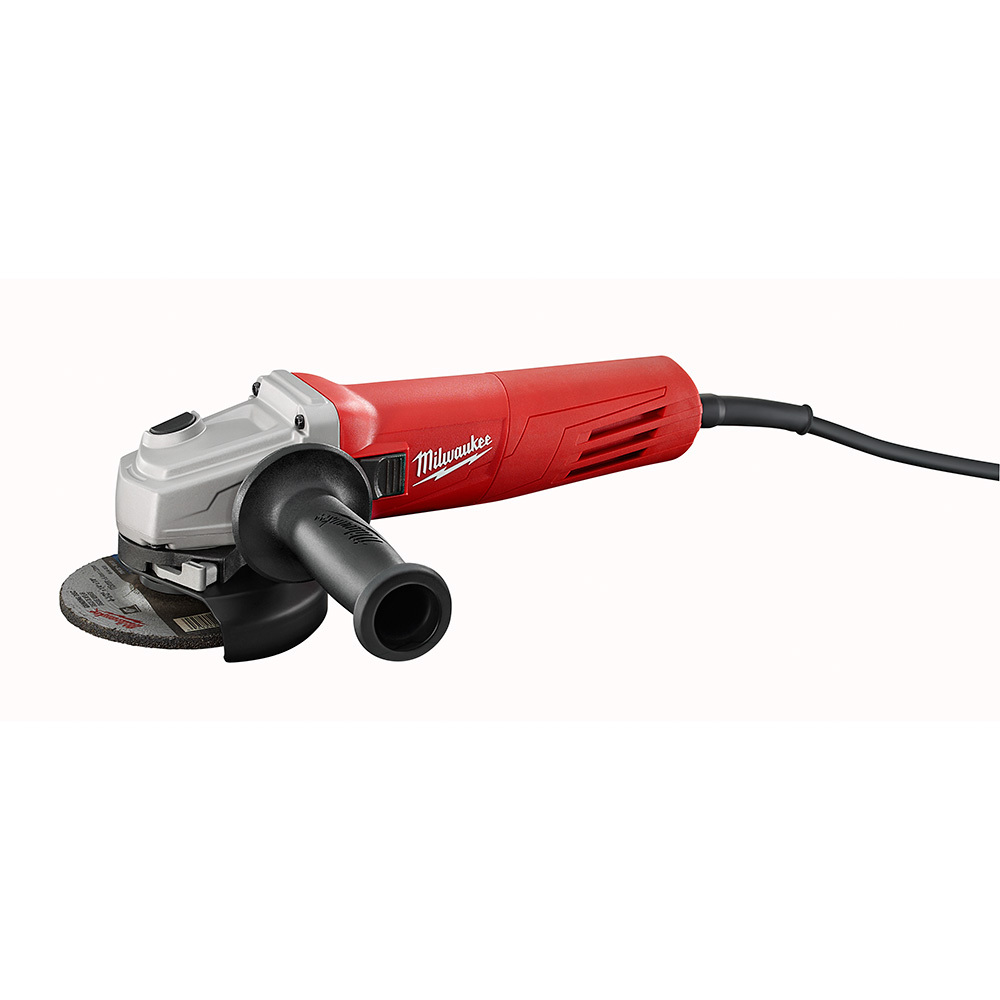 6146-33 Small Angle Grinder, 4-1/2 in Dia Wheel, 5/8-11 Arbor/Shank, 120 V AC, Red