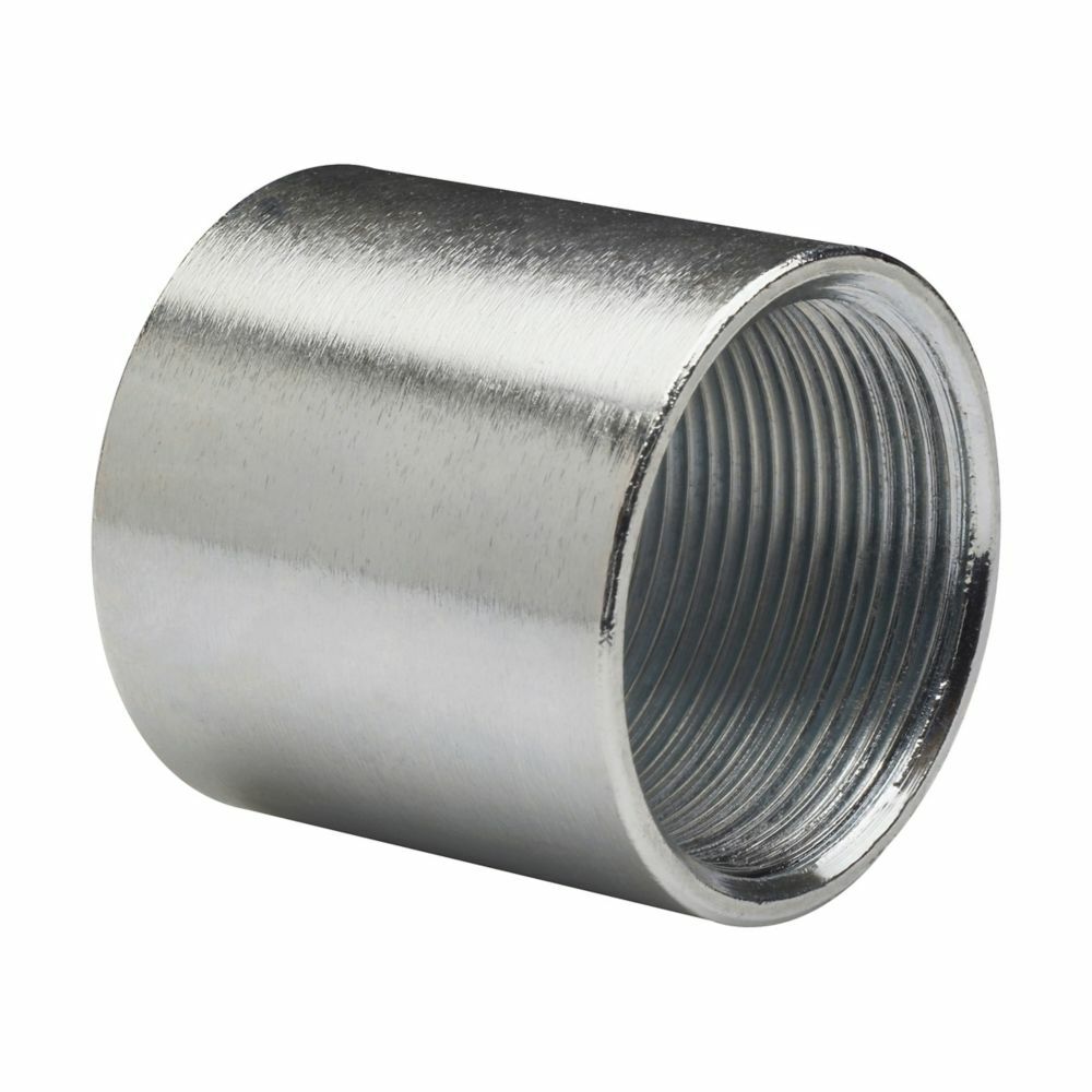 RC250 Rigid Conduit Coupling, 2-1/2 in, For Use With Rigid/IMC Conduit, Steel, Hot Dipped Galvanized