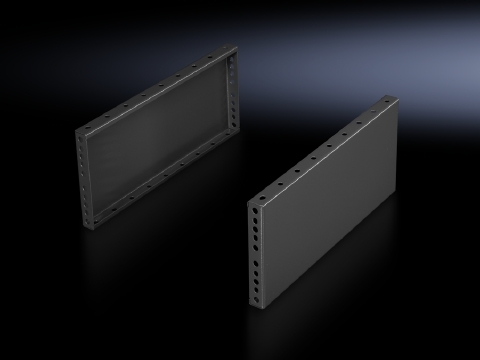 8602040 Side Base/Plinth Trim Panel, For Use With TS, SE, CM, TP, PC, IW, TS IT Series 16 in D Enclosure, Carbon Steel, Umbra Gray