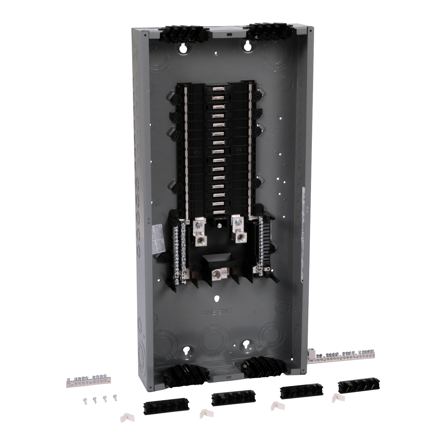 QO130L200PQG QO Qwik-Grip 1-Phase Convertible Neutral Main Lug Load Center, 120/240 V AC, 200 A, 10/65 kA Interrupt