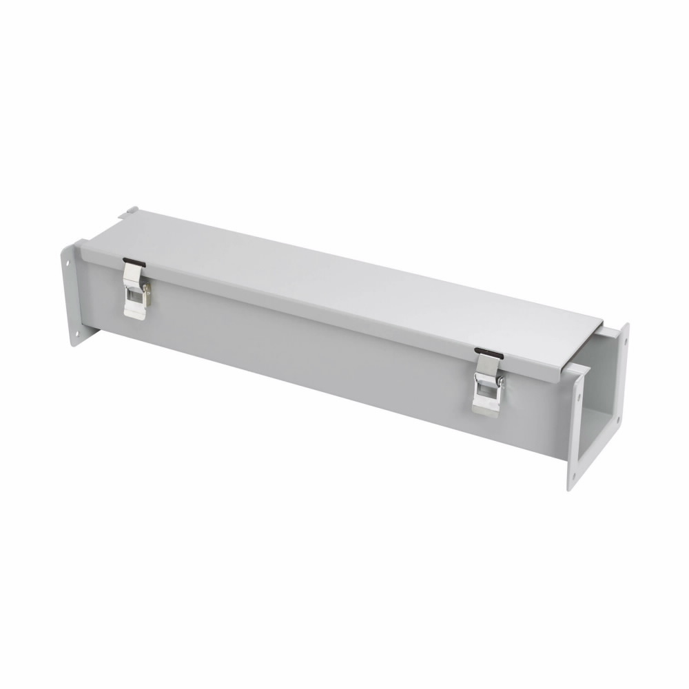 4460-12LW Straight Section Wireway, 60 in L x 4 in W x 4 in H, Hinged/Latched Cover, Steel