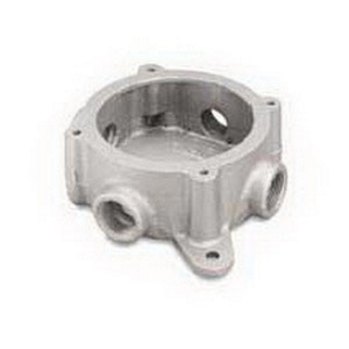 GSU-20 Unilets Form 20 Conduit Outlet Box With Mounting Lugs, 1/2 to 3/4 in Hub, Malleable Iron, Triple Coated