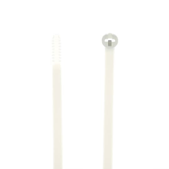 TY5272M Ty-Rap 2-Piece High Performance Standard Cable Tie, 8-3/4 in L x 0.27 in W x 0.05 in THK, Nylon/Polyamide 6.6, Natural