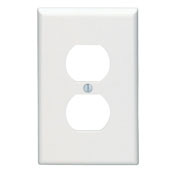 80503 Midway Size Traditional Wall Plate, 1 Gangs, 3-1/8 in W x 4-7/8 in H, Thermoset, Brown
