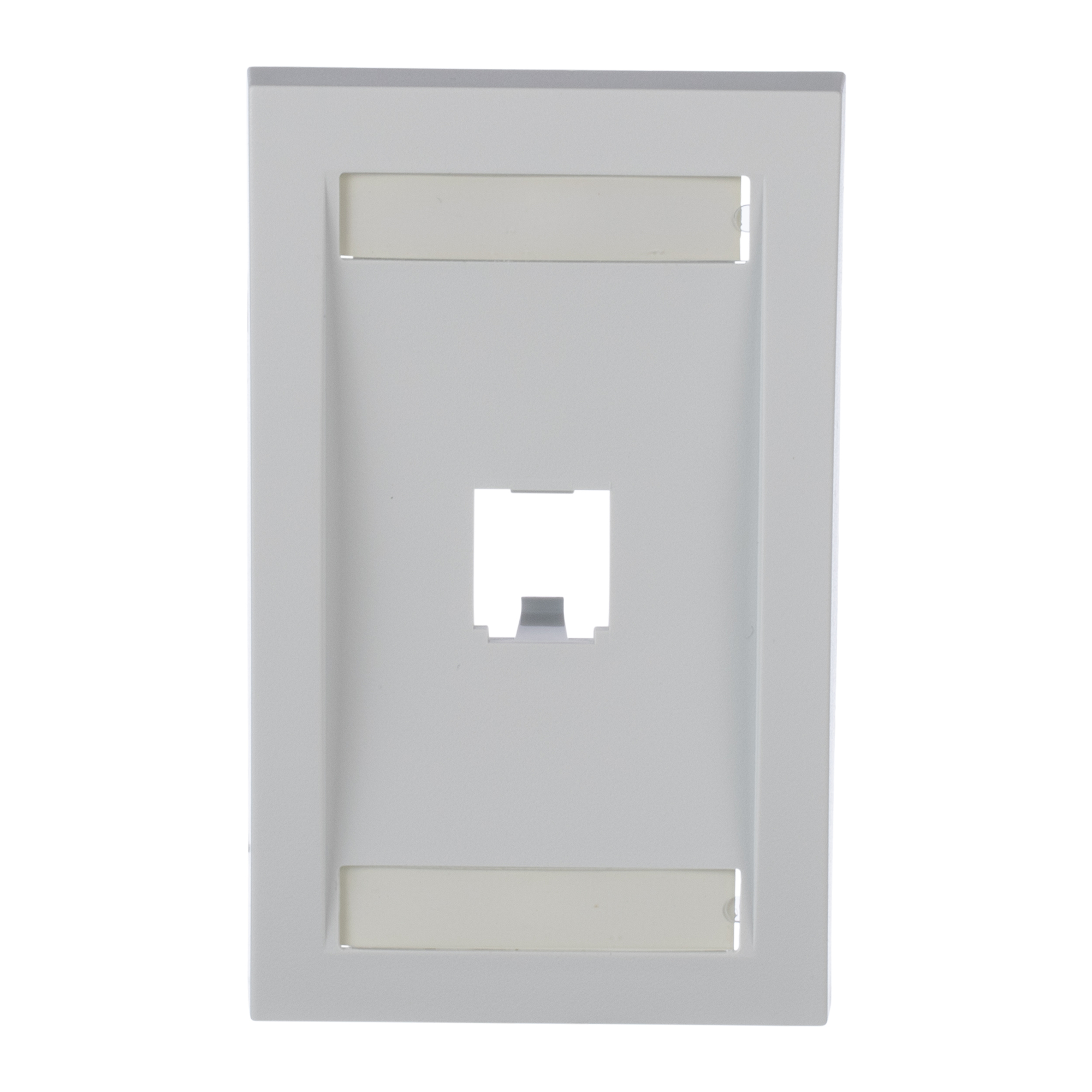 CFPE1WHY Mini-Com PanNet Executive Series Flat Vertical Faceplate, 1 Gangs, 1 Ports, Mini-Com Module, Fastened Mount, ABS