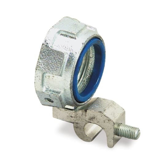3875 T&B Insulated Threaded Grounding Bushing With Aluminum Lug, 2 in Trade, 14 AWG Wire Min, 4 AWG Wire Max, 3.031 in Dia, Malleable Iron