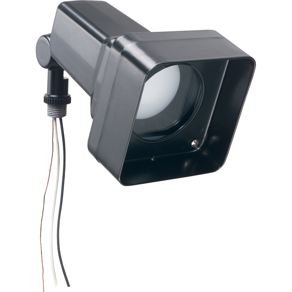 GPI75B Gard-N-Post GP Series 3-Wire Flood Landscape Light, (1) Lamp, Black Powder Coated Housing