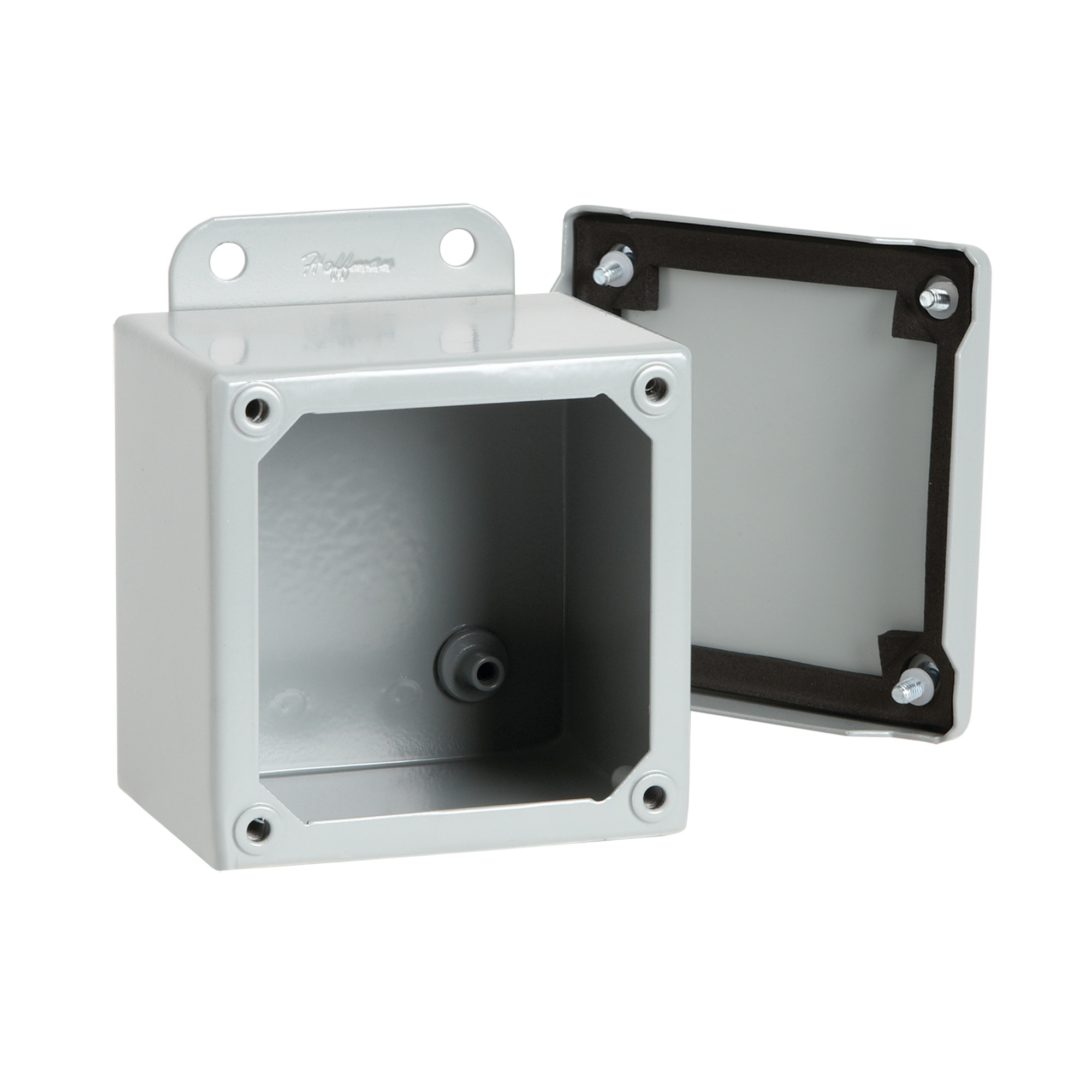 A604SC Junction Box, 6 in H x 4 in W x 3 in D, Screw/Solid Cover, NEMA 12/IP65 NEMA Rating, Steel