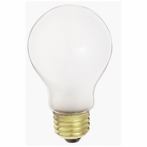 S3969 Dimmable General Service Incandescent Lamp, 50 W, E26 Incandescent Lamp, A19 Shape, 380 Lumens Initial