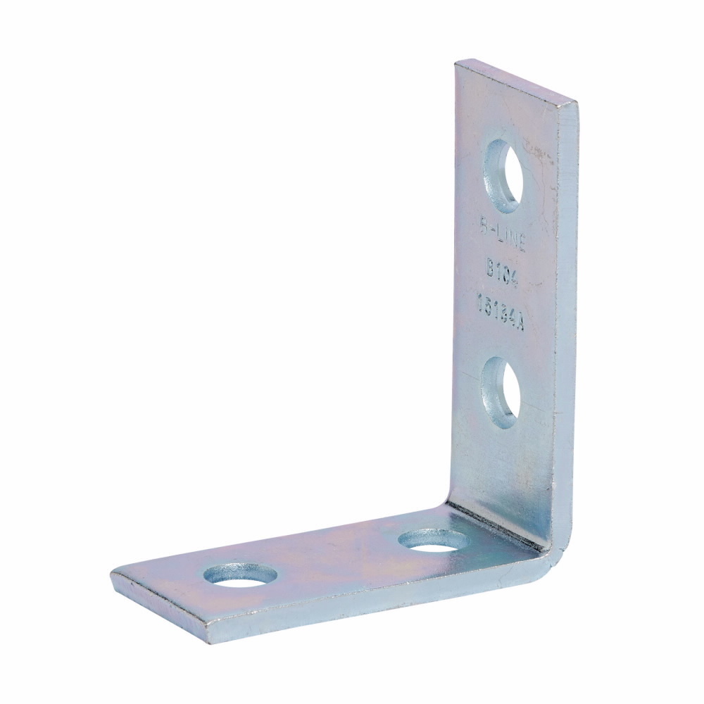 B104SS4 90 deg Corner Angle, 4 Holes, 4-1/8 in L x 3-1/2 in W x 7/32 in THK, 304 Stainless Steel