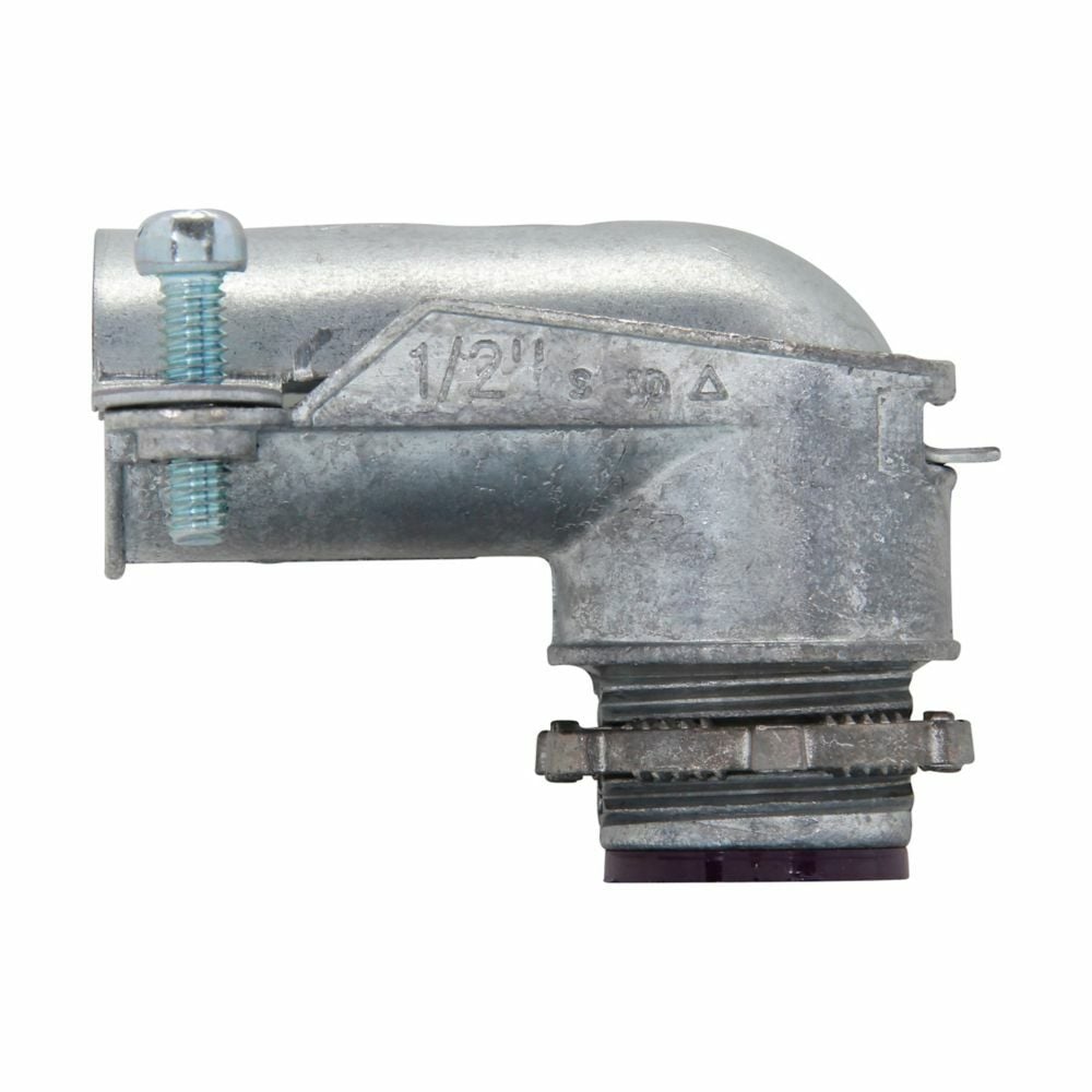 1738DC Insulated Squeeze Conduit Connector, 3/4 in Trade, For Use With Flexible Metal Conduit, Die Cast Zinc, Natural