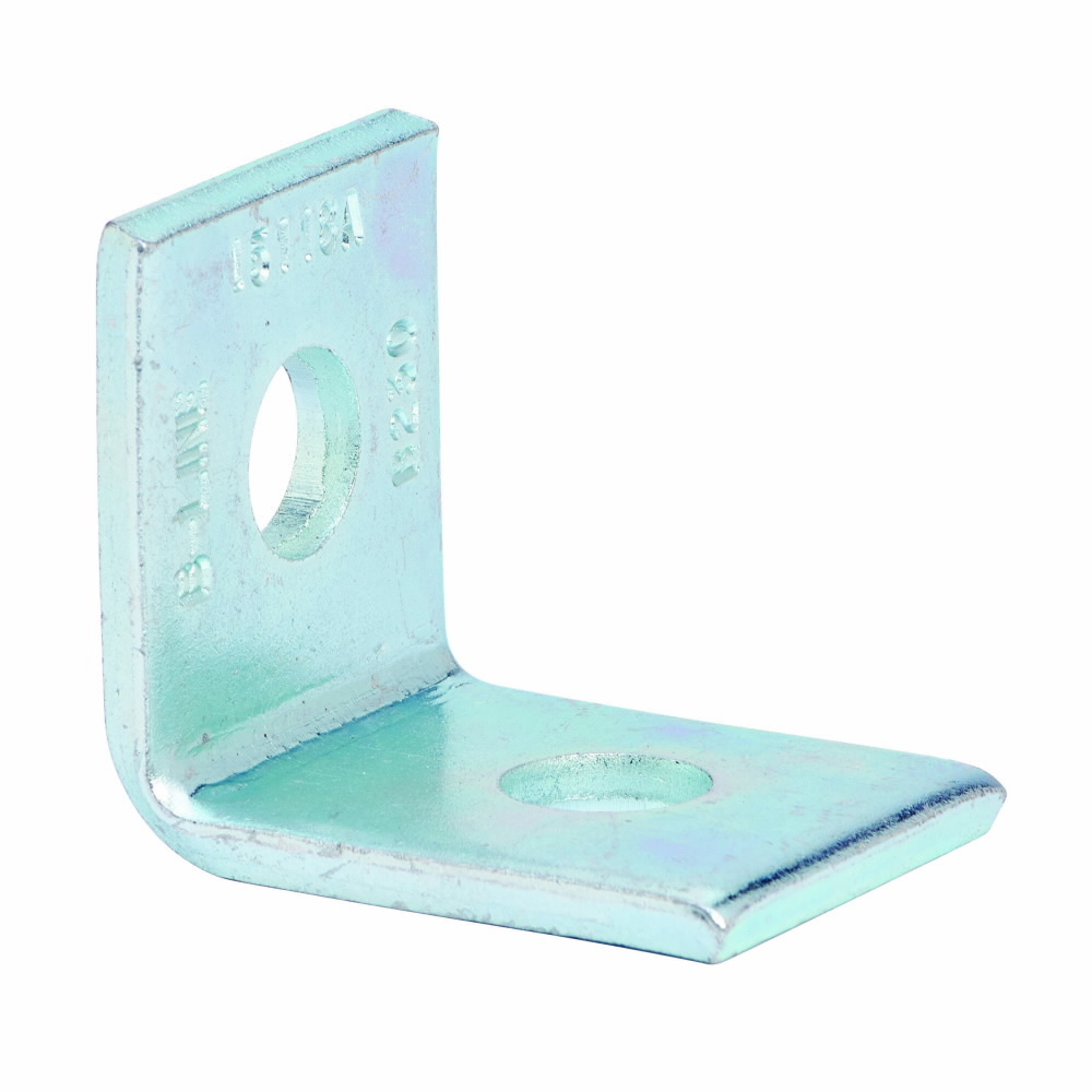 B230ZN 90 deg Corner Angle, 2 Holes, 2-1/16 in L x 1-7/8 in W x 7/32 in THK, Steel