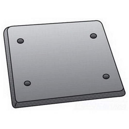 FS-2-BCS Flat Weatherproof Device Box Cover, 11.2 in L x 4.6 in W x 0.22 in D, Blank Cover, Malleable Iron