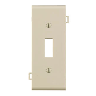 PSC1-T Sectional Toggle Switch Wall Plate, 1 Gangs, Thermoplastic Nylon, Light Almond
