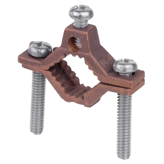 J6 Blackburn EZ-Ground Type J Non-Insulated Grounding Clamp, 10 to 4 AWG Conductor, Cast Bronze