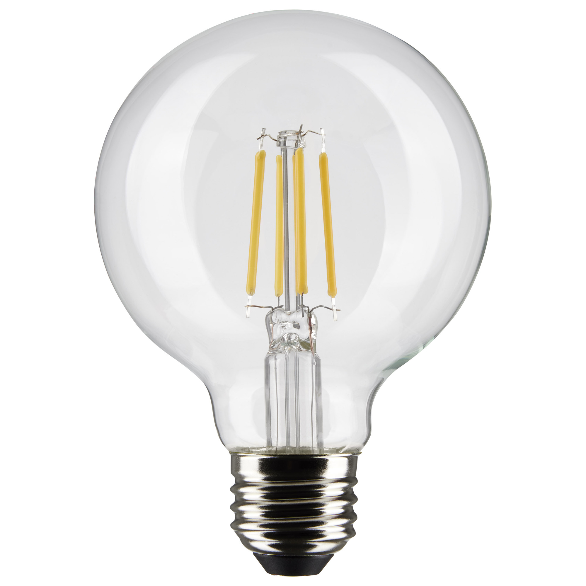 S21235 Dimmable Light Bulb, 6 W, 60 W Incandescent Equivalent, E26 Lamp Base, G25 Shape, 500 Lumens