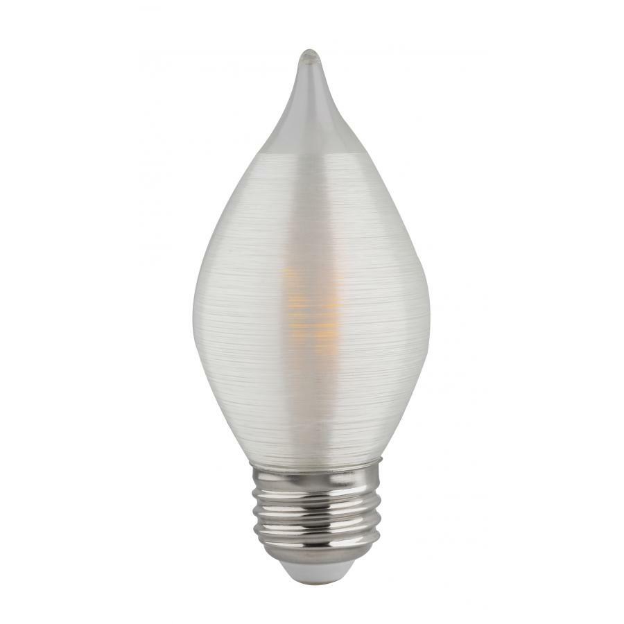 S22713 Dimmable LED Candle Light Bulb, 4 W, 40 W Incandescent Equivalent, E26 Lamp, C15 Shape, 300 Lumens