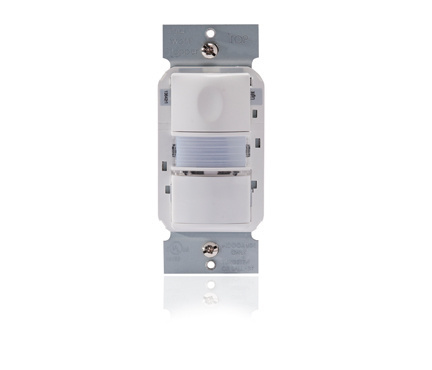 PW103NI Wattstopper Multi-Way Nightlight Wall Switch Occupancy Sensor, 120/230/277 V AC, Passive Infrared Sensor, 525 sq-ft Coverage, 180 deg Viewing