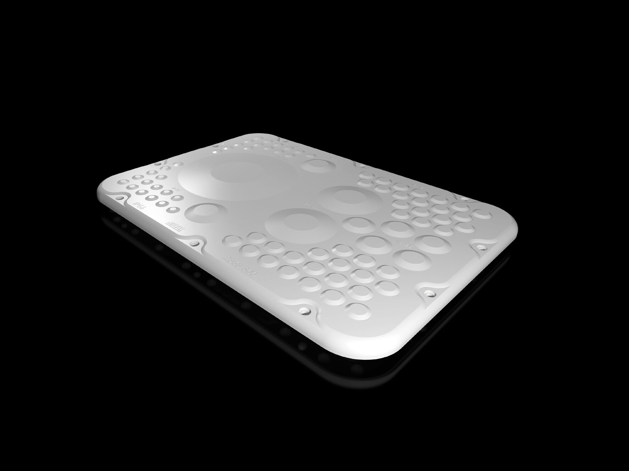 2565300 Halogen-Free SZ Gland Plate With Membranes, For Use With AX Series 1338.000 380 mm W x 350 mm D x 600 mm H Compact Enclosures, Plastic, RAL 7035