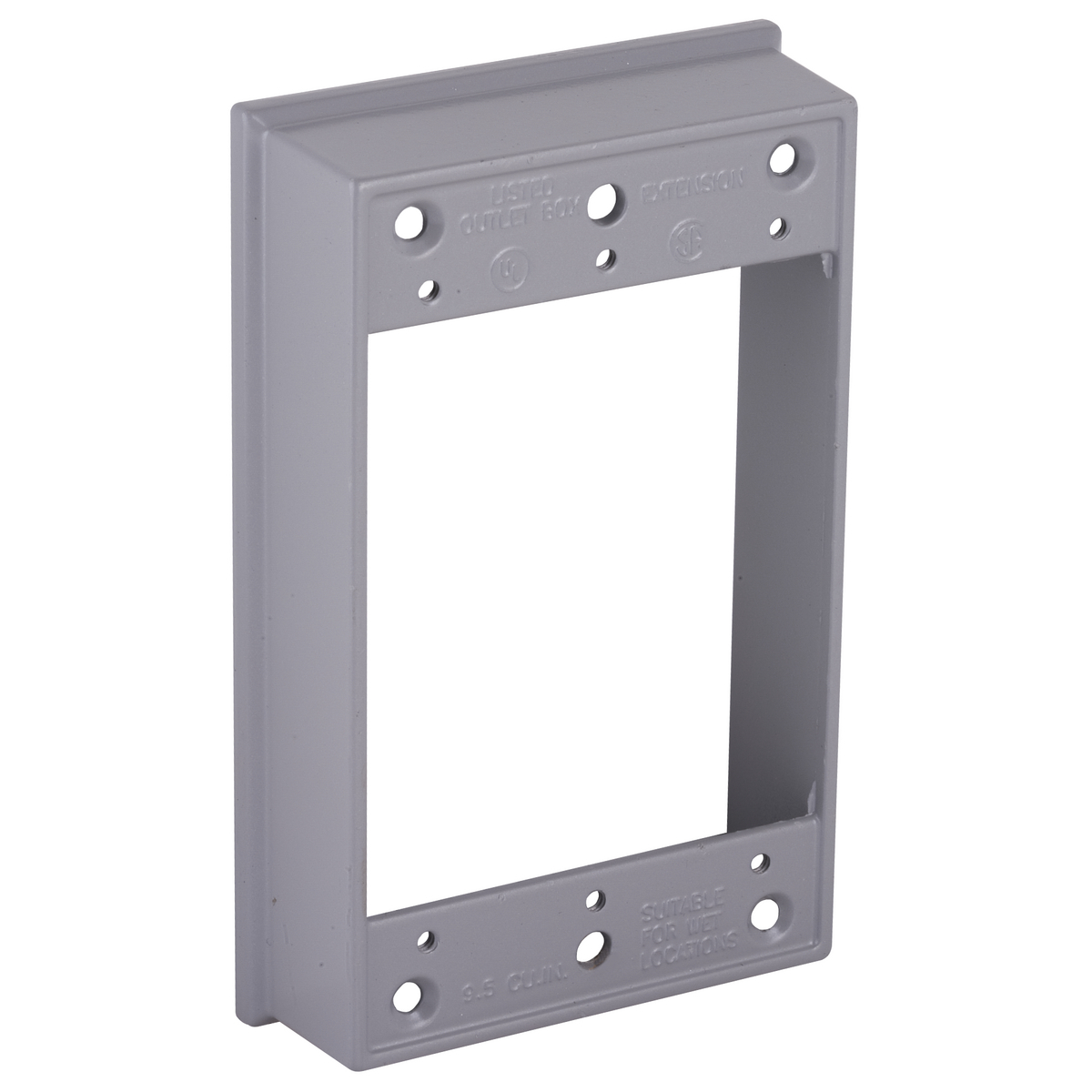5406-0 Weatherproof Extension Ring, 1 Gang, 4-1/2 in L x 2-3/4 in W x 1 in D, Die Cast Aluminum