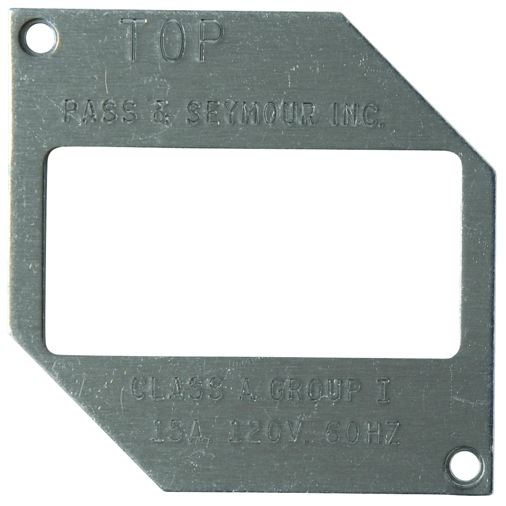 460026P Thermoplastic, Heavy Cast Aluminum Cover Spec Grade Mounting Plate, Gray