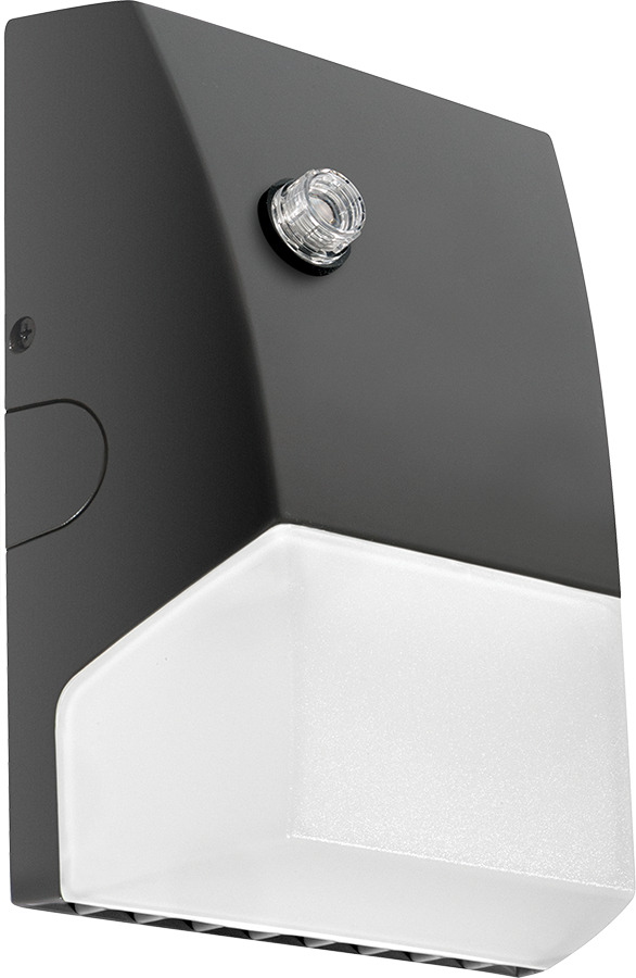 BRISKM32L-740/PCU BRISK Economical Outdoor Wallpack With 120 to 277 V AC Photocell,) LED Lamp, 22.7 W Fixture, 120/208/240/277 V AC, Bronze/Polyester Powder Coated Housing