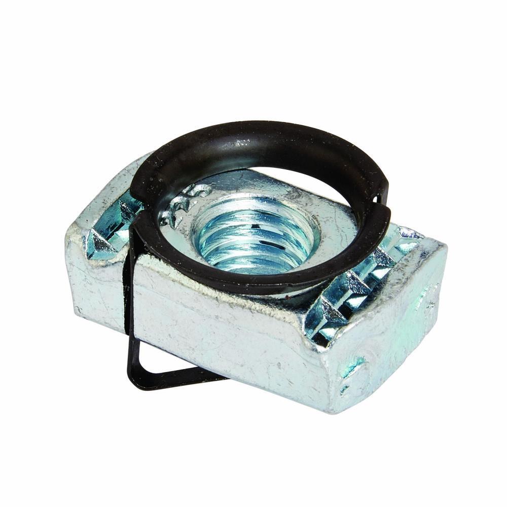 TN224ZN 200 Twirl Nut With Spring, For Use With B22, B24, B26 and B32 Series Medium Channel, 1/4 in THK, 1/4-20 Thread, Steel