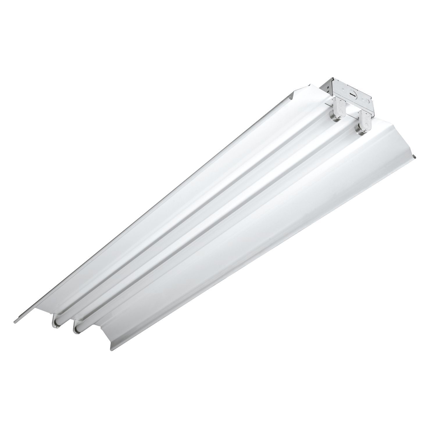8TICF-232-UNV-EB81-U Metalux IAF/ICF Heavy Duty Universal Industrial Strip Light Fixture, (3) Lamps T8 Lamp, 64 W Fixture, 120 to 277 V AC, Baked White Enamel Housing