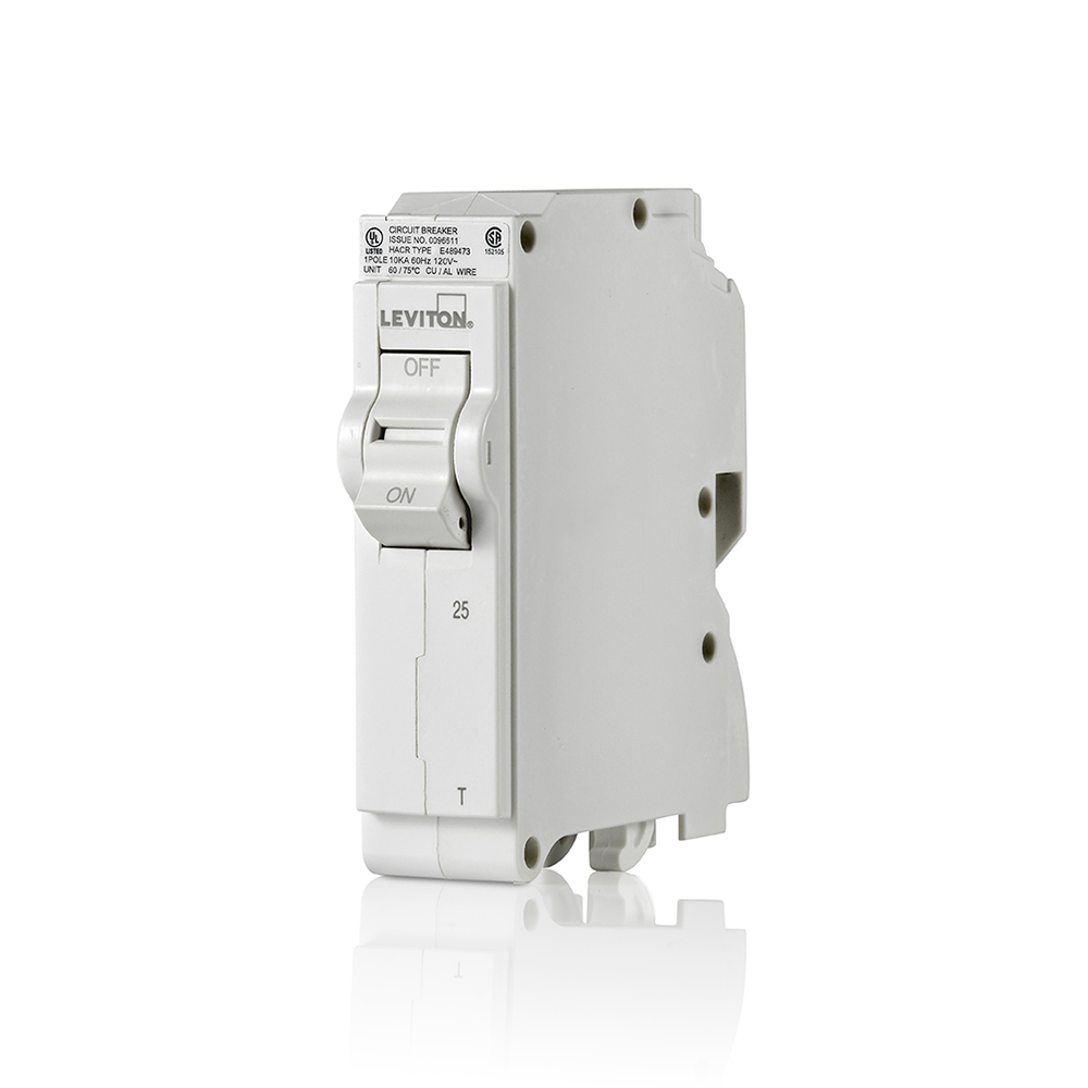 LB125-T Standard Branch Circuit Breaker, 120/240 V AC, 25 A, 10 kA Interrupt, 1 Pole